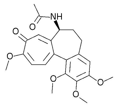 Molecular structure of colchicine