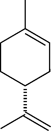 The molecular structure of cinene