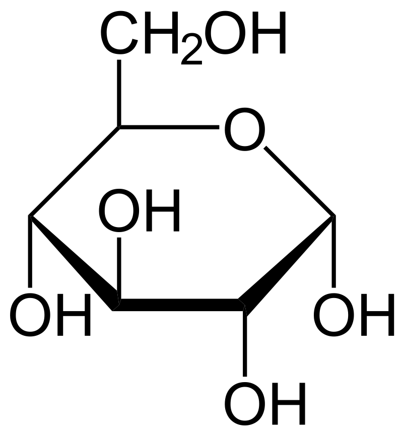 Molecular structure of glucose
