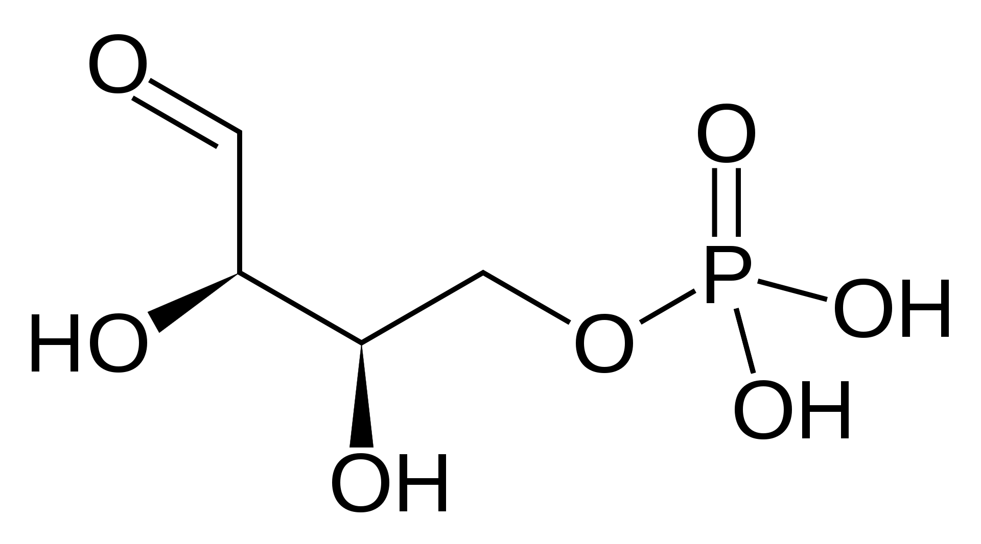 Molecular structure of erythrose-4-phosphate