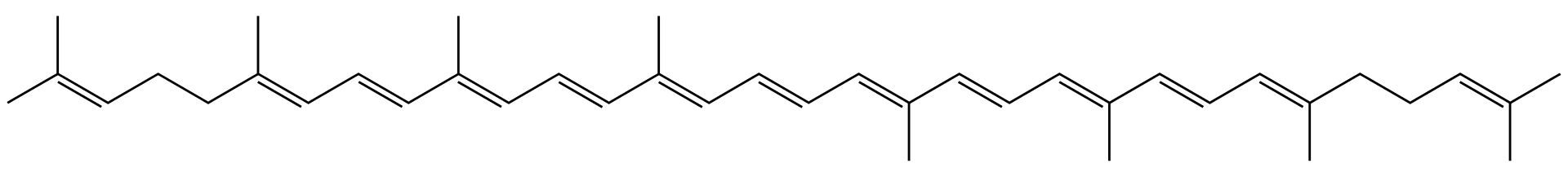 Structure of lycopene