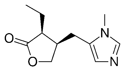 Molecular structure of pilocarpine