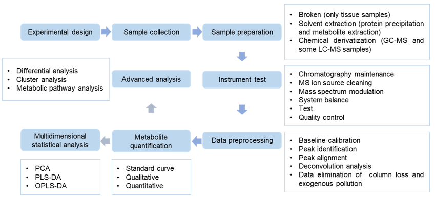 Proline analysis service workflow.